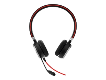 Bild på Jabra EVOLVE 40 UC Duo USB Headband, Noise cancelling, USB connector, with mute-button and volume control on the cord, Busylight , Discret boomarm