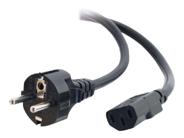 Bild på 2.5M EU POWER CORD CEE7/7 TO C13 BLK TAA