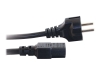 Bild på C2G 2.5m 14 AWG European Power Cord (CEE7/7 to IEC320C13)