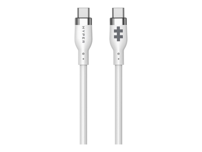 Bild på 1.5m Silicone USB-C to USB-C 60W White