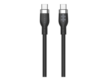 Bild på 1.5m Silicone USB-C to USB-C 60W Black