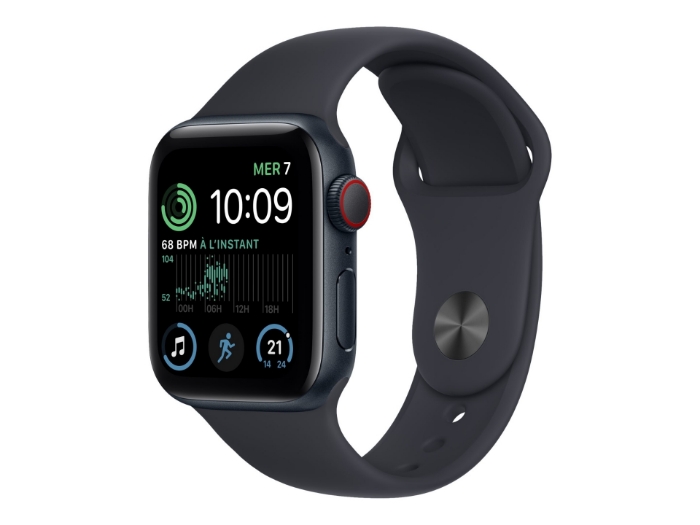 Bild på Apple Watch SE GPS + Cellular 40mm Midnight Aluminium Case with Midnight Sport Band